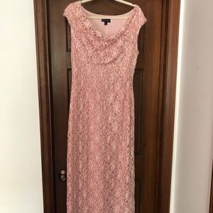 Pink lace dress
